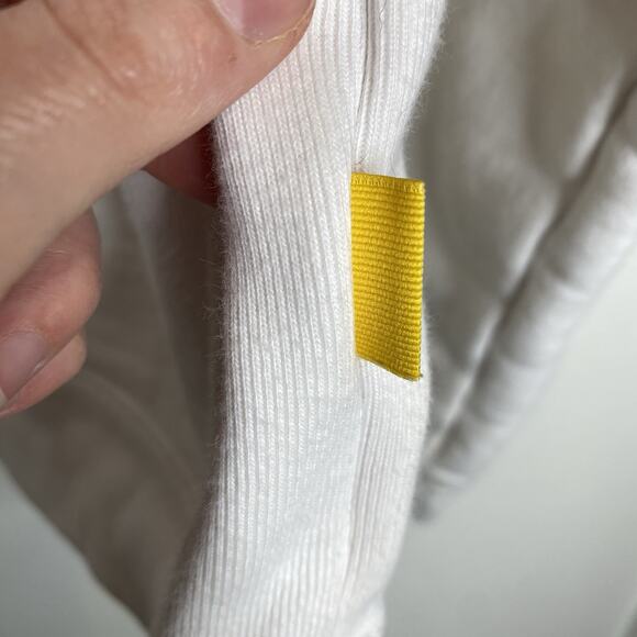 Yellow Label Co Sweatshirt mens size Small Pullover Crewneck White - Picture 3 of 5